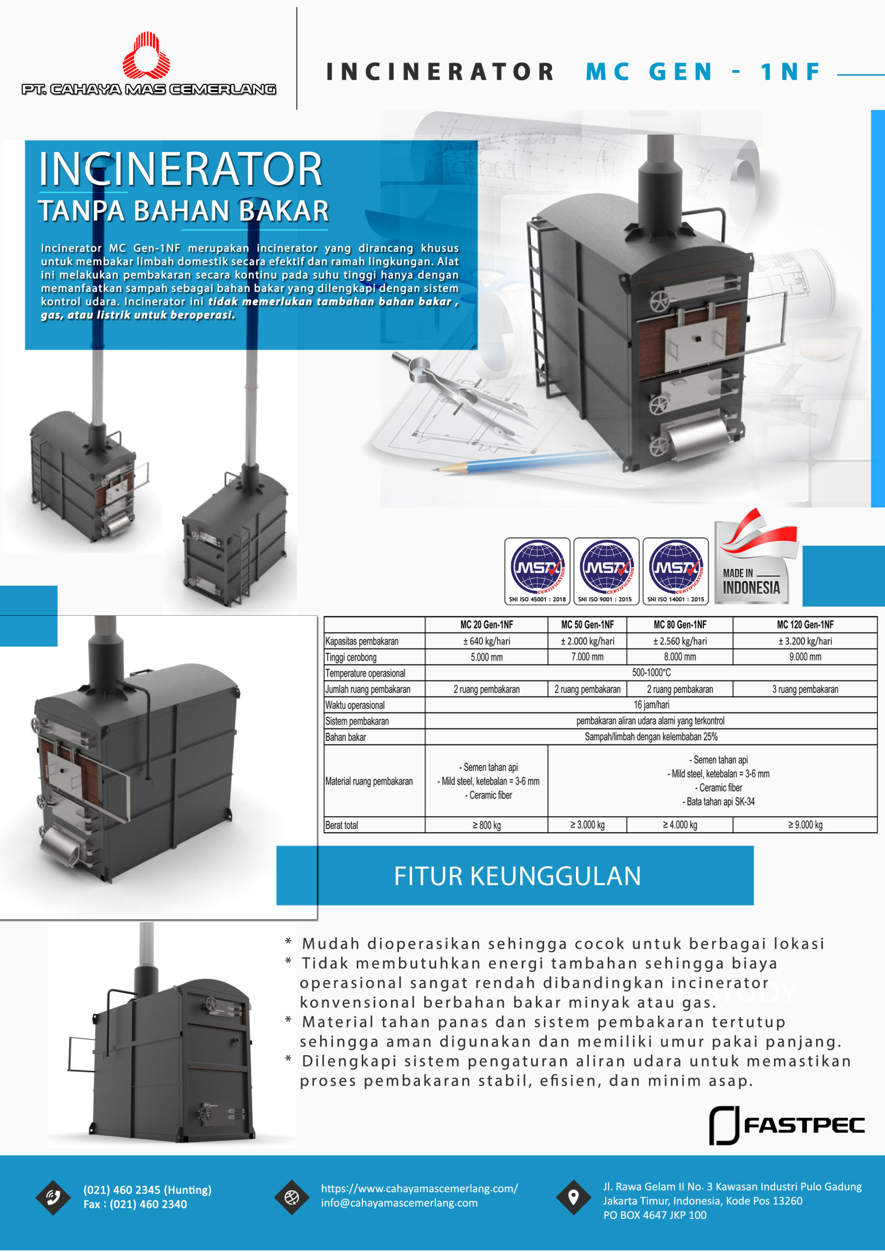 BROSUR INCINERATOR MC GEN 1NF
